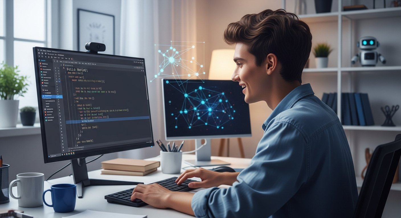 Dein erster KI-Code: 'Hallo Welt' Skript mit KI generieren und ausführen